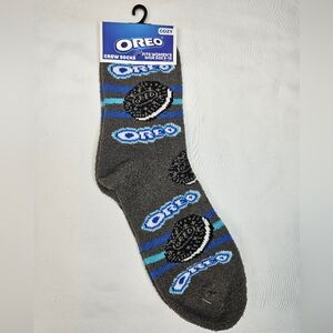 Oreo Gray Cozy Crew Socks NWT